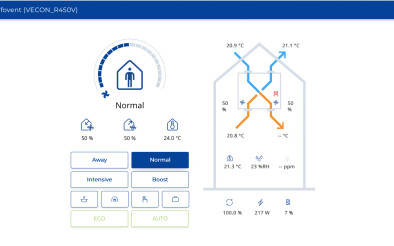 Новий мобільний додаток KOMFOVENT Control для вентиляційних установок DOMEKT